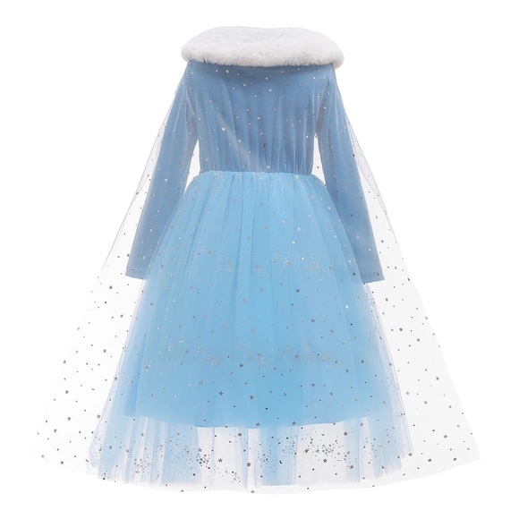 Sparkly costume Elsa Christmas frozen snowflake ❄️ cute high quality dress - Picture 6 of 12